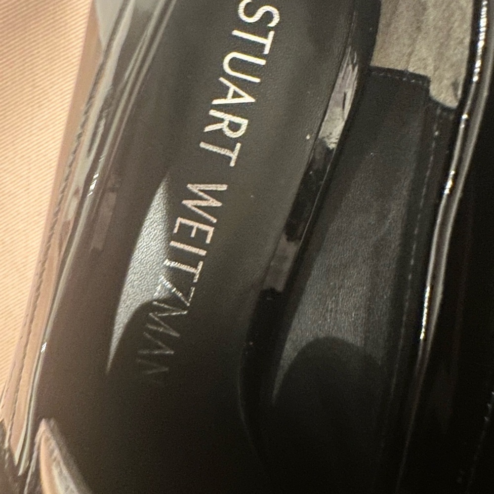 Stuart Weitzman Glossy Black Heels